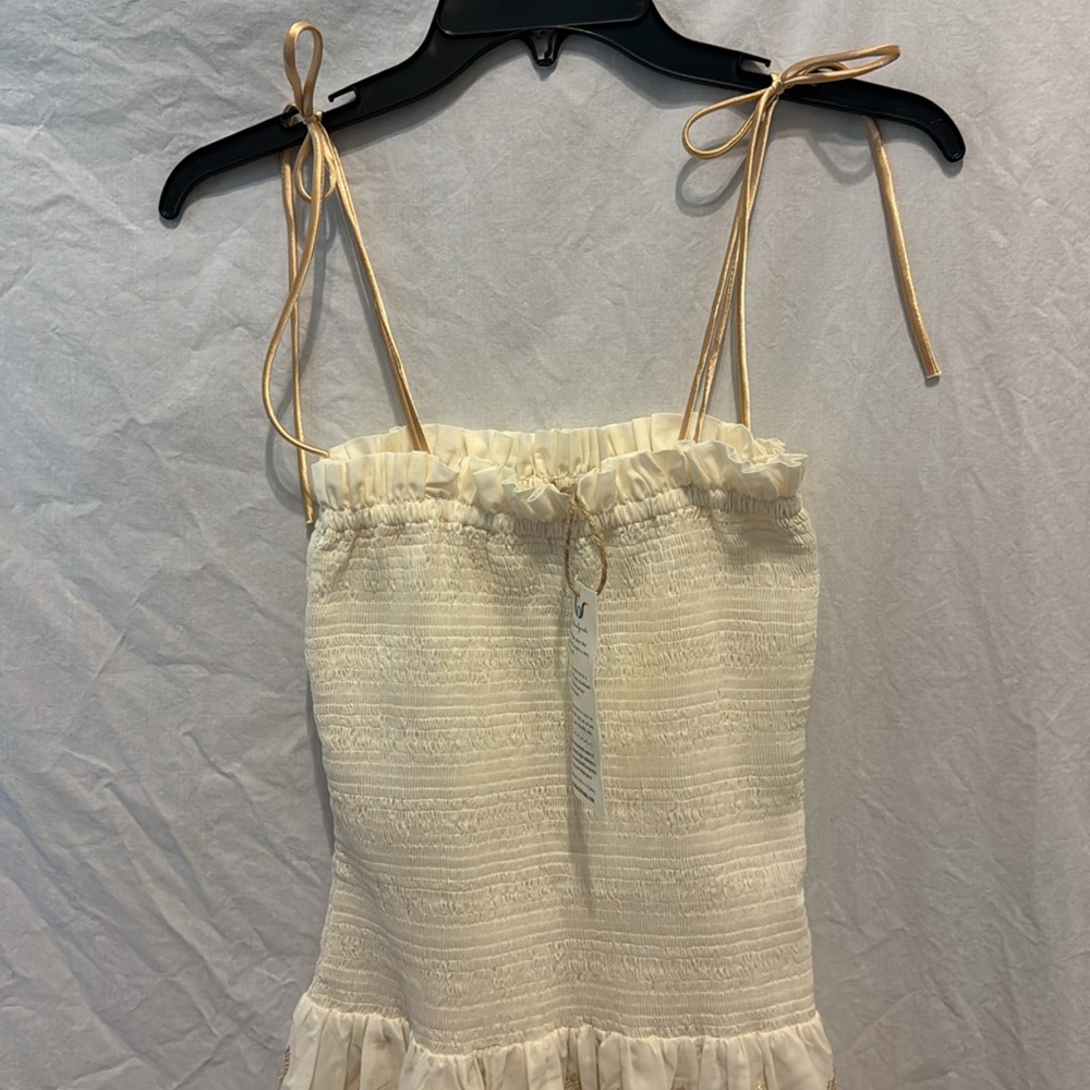 My Beachy Side Cream Dress/Swim Coverup NWT Sz S - Picture 2 of 4